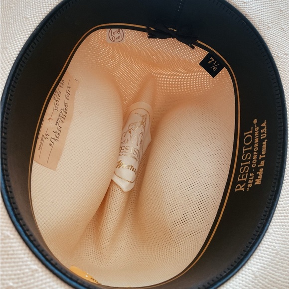 Resistol Quarter Horse long oval cowboy hat - Picture 8 of 13